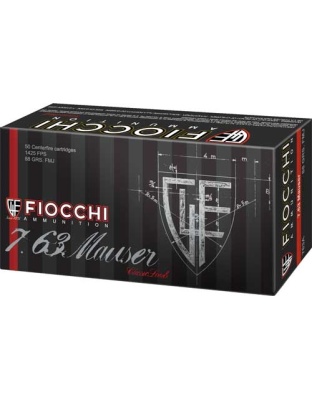 FIOCCHI 7.63 MAUSER 88GR FMJ