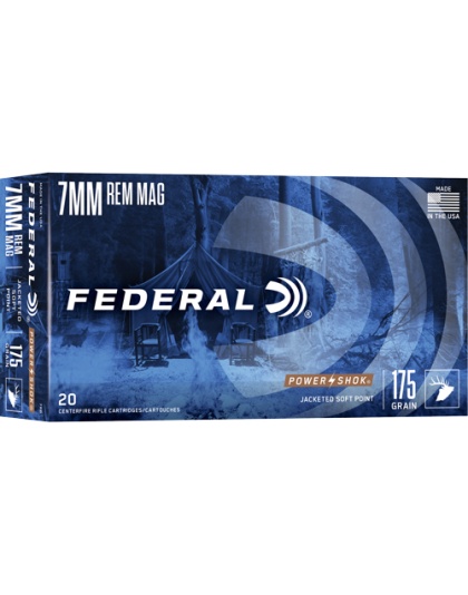 FEDERAL POWER-SHOK 7MM REM MAG