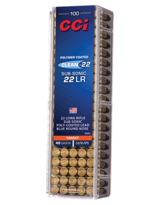 CCI CLEAN 22LR 40GR BLUE POLY