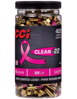 CCI CLEAN 22LR 40GR PINK POLY