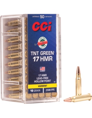 CCI GREEN LEAD FREE 17HMR 16GR