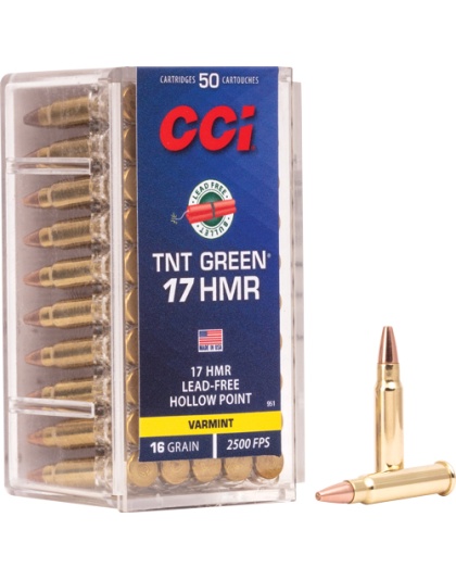 CCI GREEN LEAD FREE 17HMR 16GR