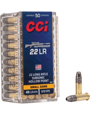 CCI SUPPRESSOR 22LR 45GR HP