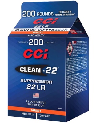 CCI SUPPRESSOR CLEAN 22LR 45GR