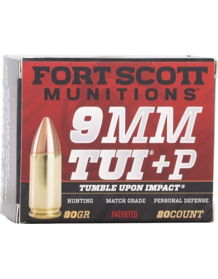 FORT SCOTT 9MM LUGER +P 80GR