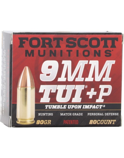 FORT SCOTT 9MM LUGER +P 80GR