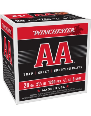 WINCHESTER AA 28GA 2.75" 3/4OZ