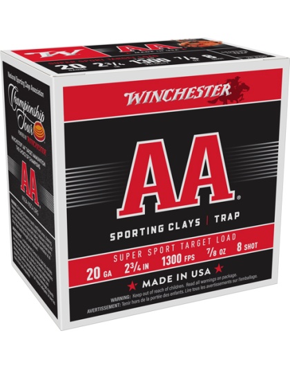 WINCHESTER AA 20GA 2.75" 7/8OZ