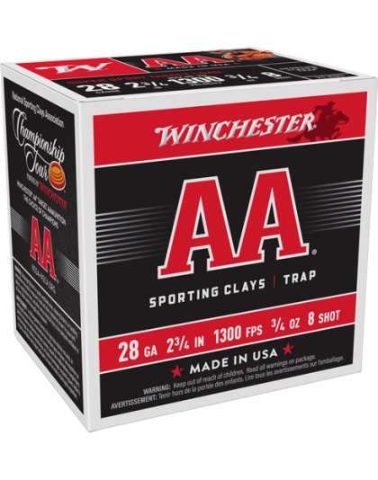 WINCHESTER AA 28GA 2.75" 3/4OZ