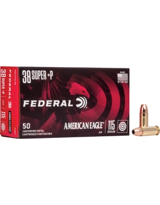 FEDERAL AE 38 SUPER +P 115GR