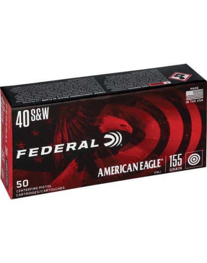 FEDERAL AE 40 SW 155GR FMJ-TC