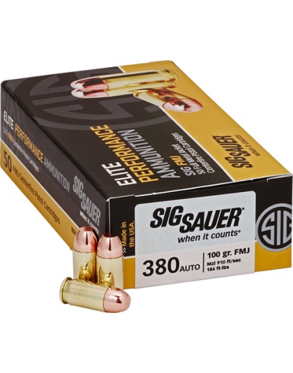 SIG 380 ACP 100GR FMJ