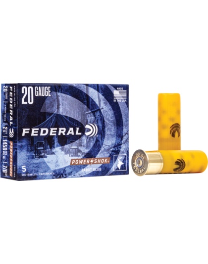 FEDERAL POWER SHOK 20GA 2.75"