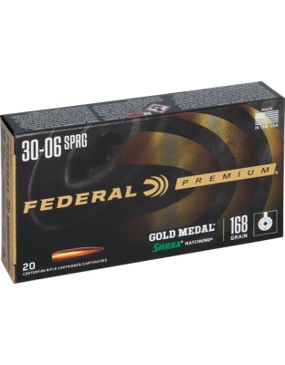 FEDERAL GOLD MEDAL 30-06 168GR