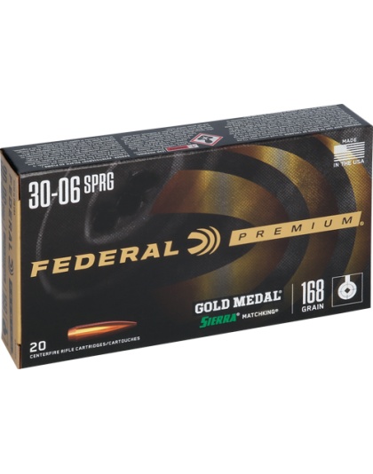 FEDERAL GOLD MEDAL 30-06 168GR