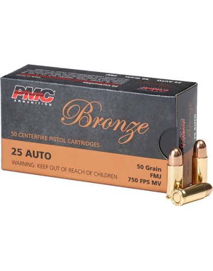 PMC 25 ACP 50GR FMJ-RN