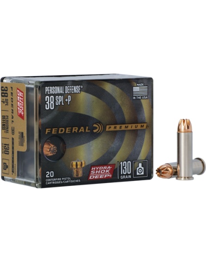 FEDERAL 38 SPECIAL+P 130GR