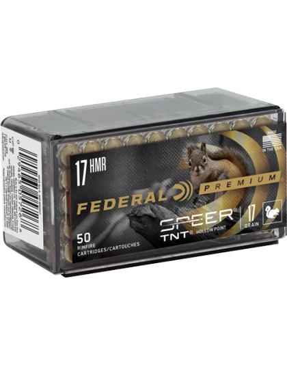 FEDERAL 17HMR 17GR SPEER TNT