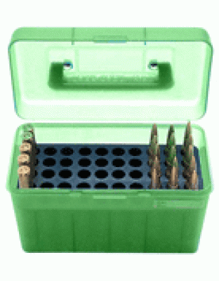 MTM DELUXE AMMO BOX 50-ROUNDS