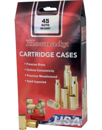 HORNADY UNPRIMED CASES 45 ACP