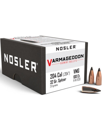 NOSLER BULLETS 20 CAL .204