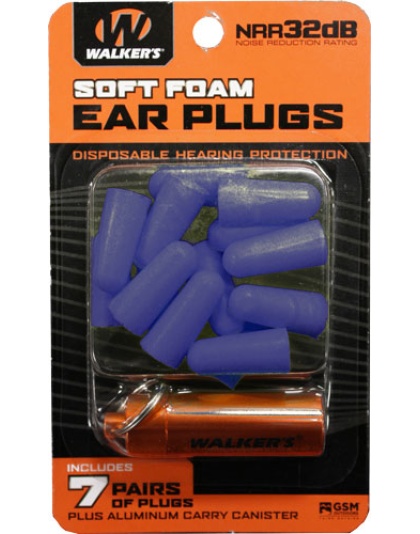 WALKERS EAR PLUGS SOFT FOAM