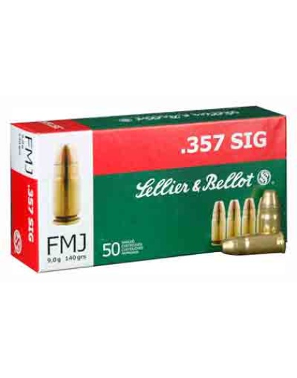 S&B 357 SIG 140GR FMJ