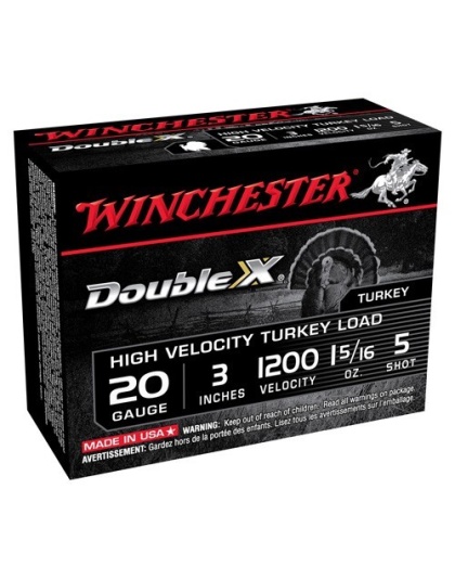 WINCHESTER DOUBLE-X 20GA 3"