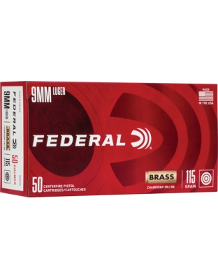 FEDERAL 9MM LUGER 115GR FMJ