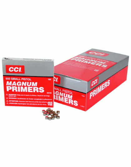CCI PRIMERS 550 SMALL PISTOL