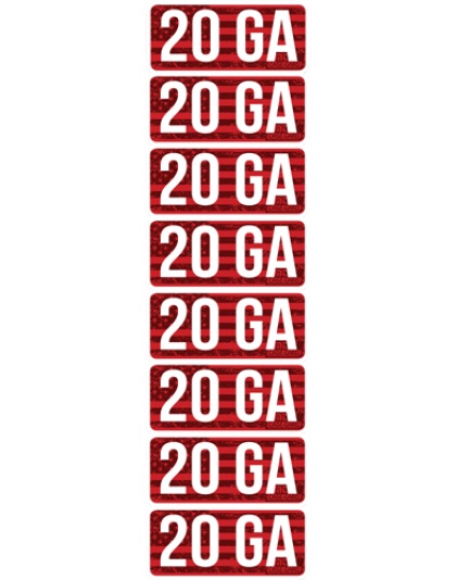 MTM AMMO CALIBER LABELS 20GA