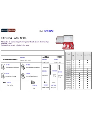 BERETTA SPARE PARTS KIT FOR